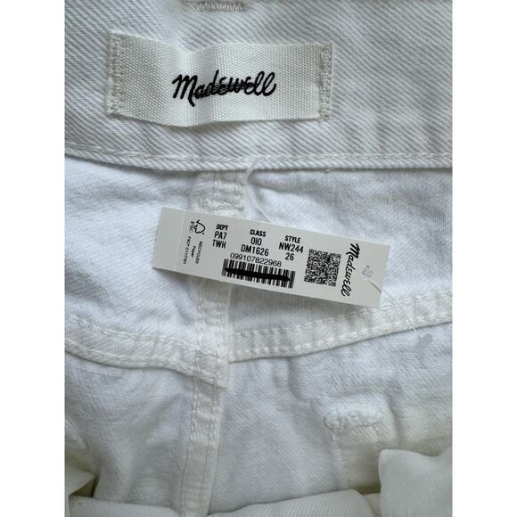 NWT Madewell The Ballon Jeans Size 26 Tile White Wide Leg Denim - Picture 10 of 11